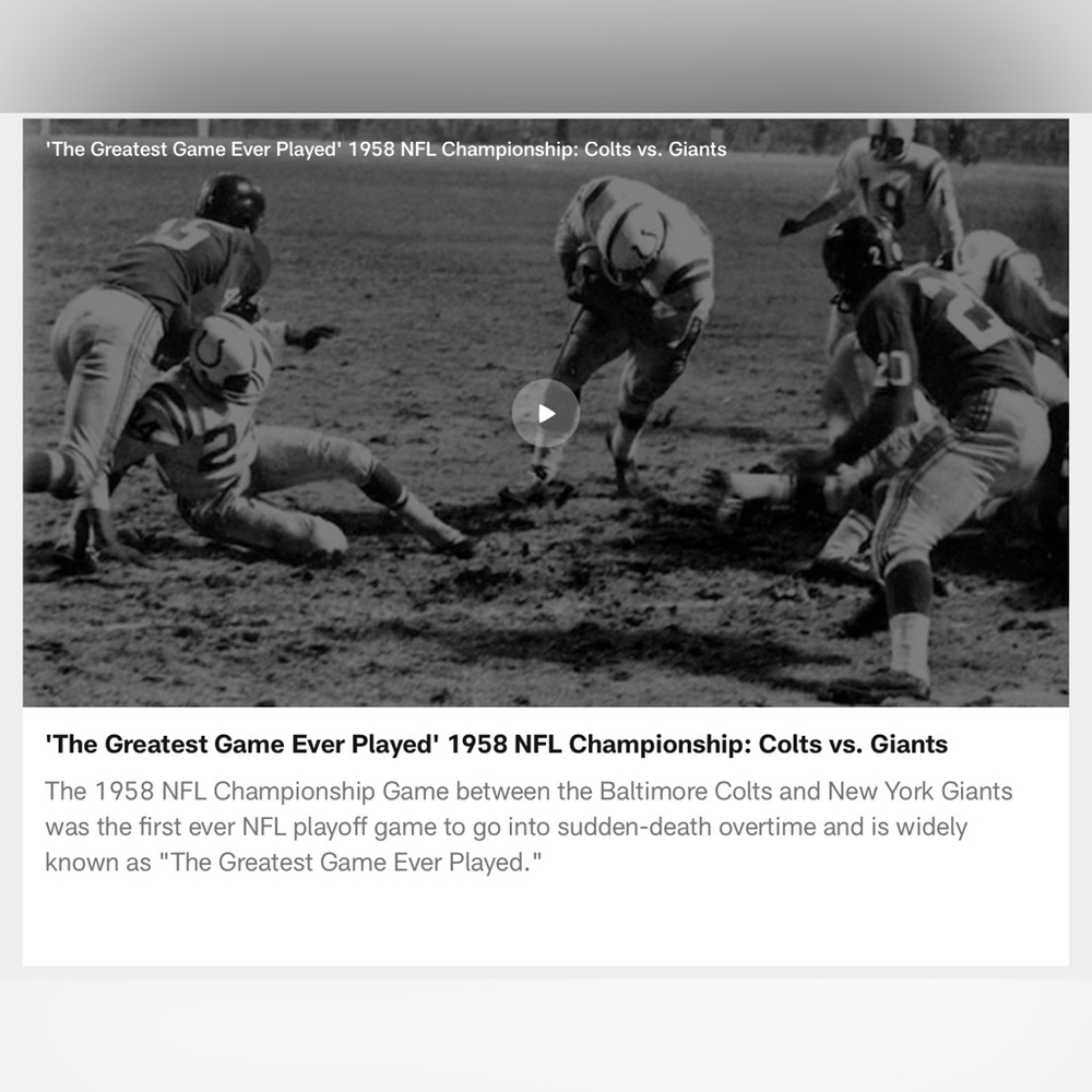 NFL Vintage 1958 “Greatest Game Ever Played” Hat - Size OS - Picture 3 of 8